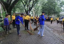 Dukung Gerakan Indonesia Asri, Polres Madiun Gelar Kerja Bakti
